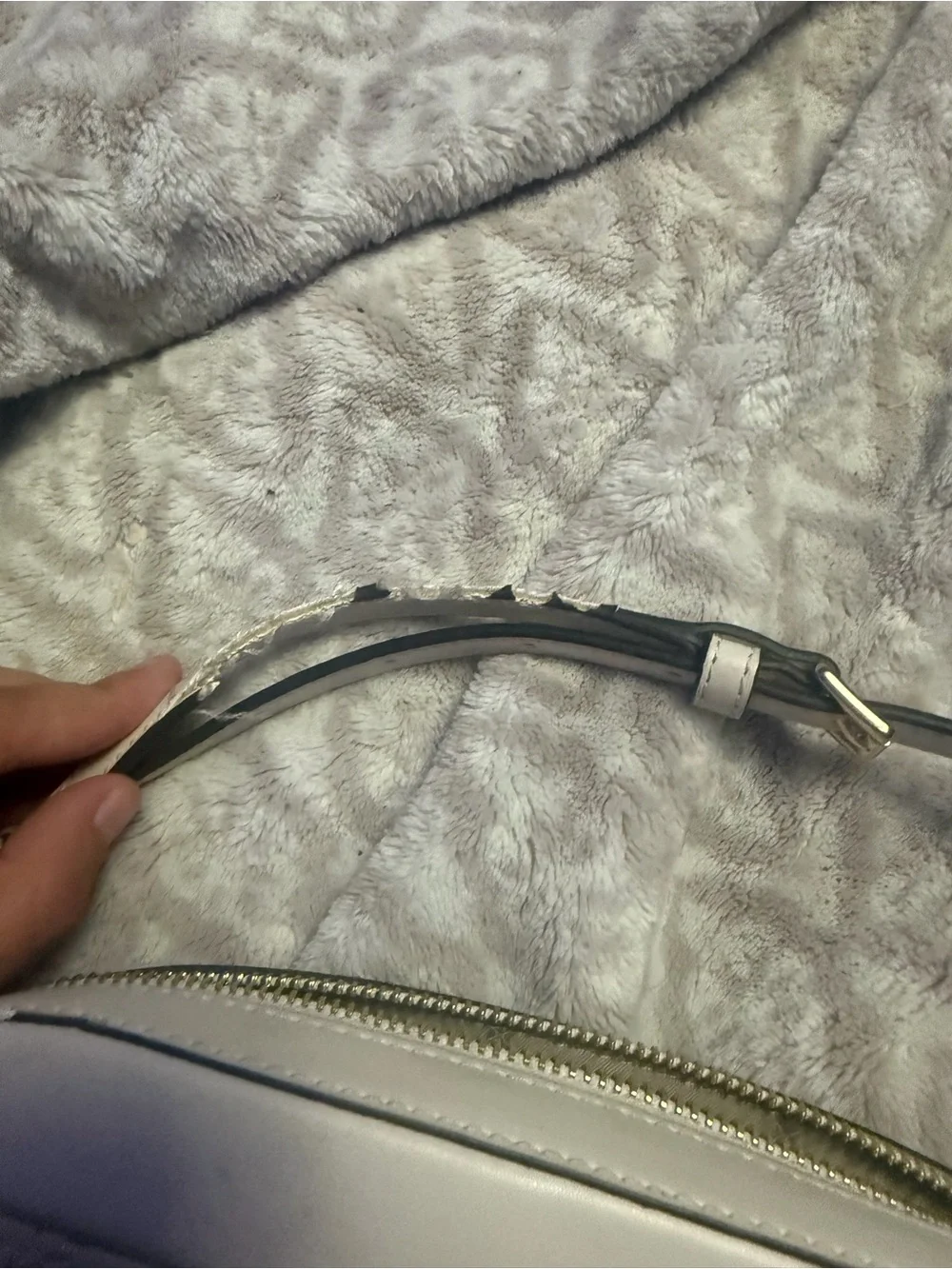 Michael Kors Cream & Gold Signature Crossbody Bag